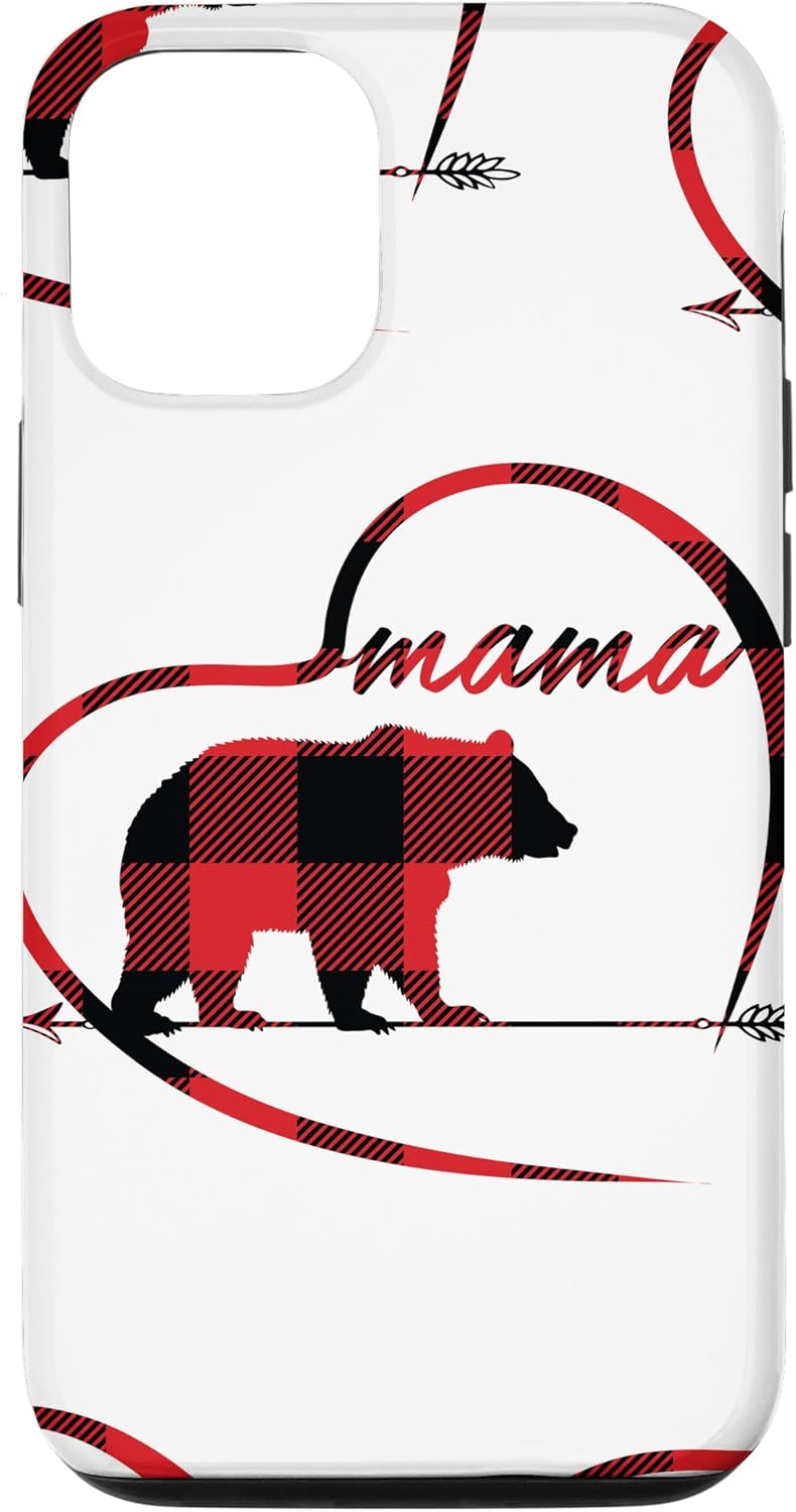 iPhone 13 Mama Bear Fundas para teléfono Nueva mamá regalos mujeres mamá oso teléfono caso