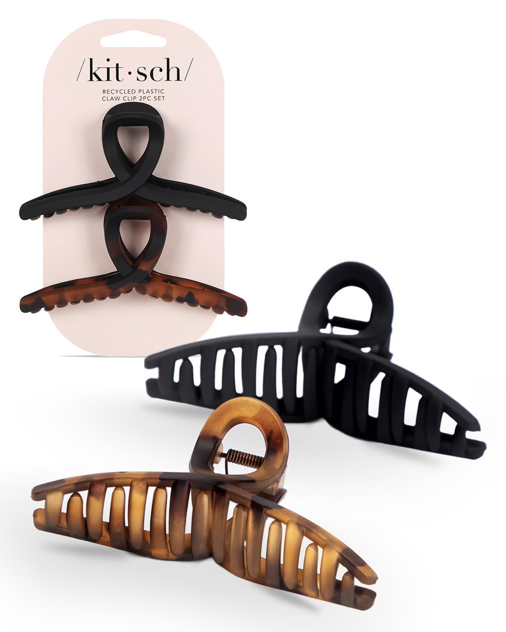 Kitsch Pinzas grandes para el cabello para mujer, pinzas de pelo jumbo para cabello grueso, clip de pelo grande y clip de garra para niñas
