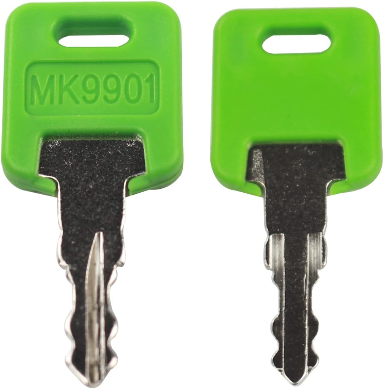 RV Key MK9901 6601 Juego de repuesto para llave de recreativo, paquete de 12, verde, bloqueo de teclado