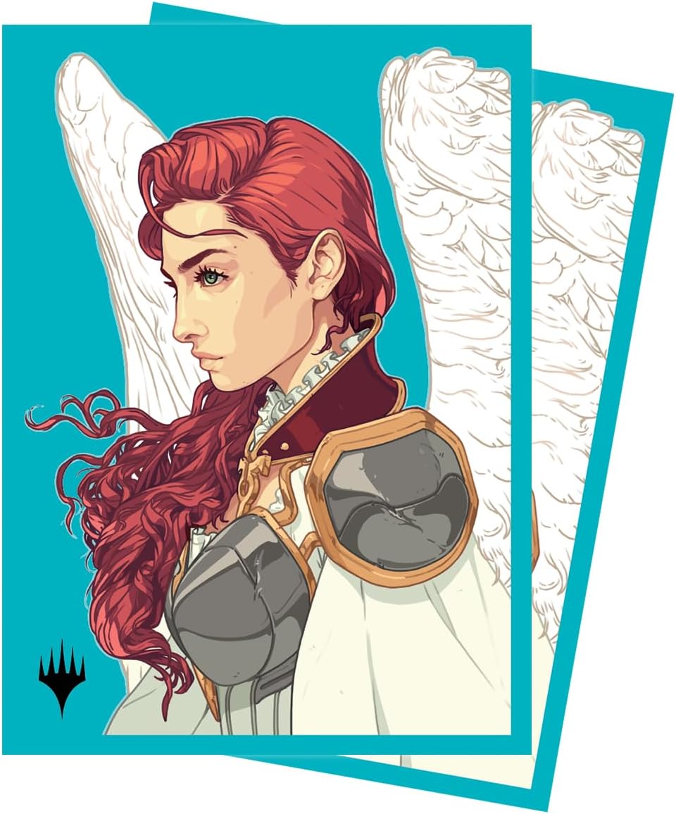 Ultra PRO – Fundas para tarjetas MTG Commander Masters de tamaño estándar de 100 unidades – Gisela, Blade of Goldnight Artwork, acabado mate con