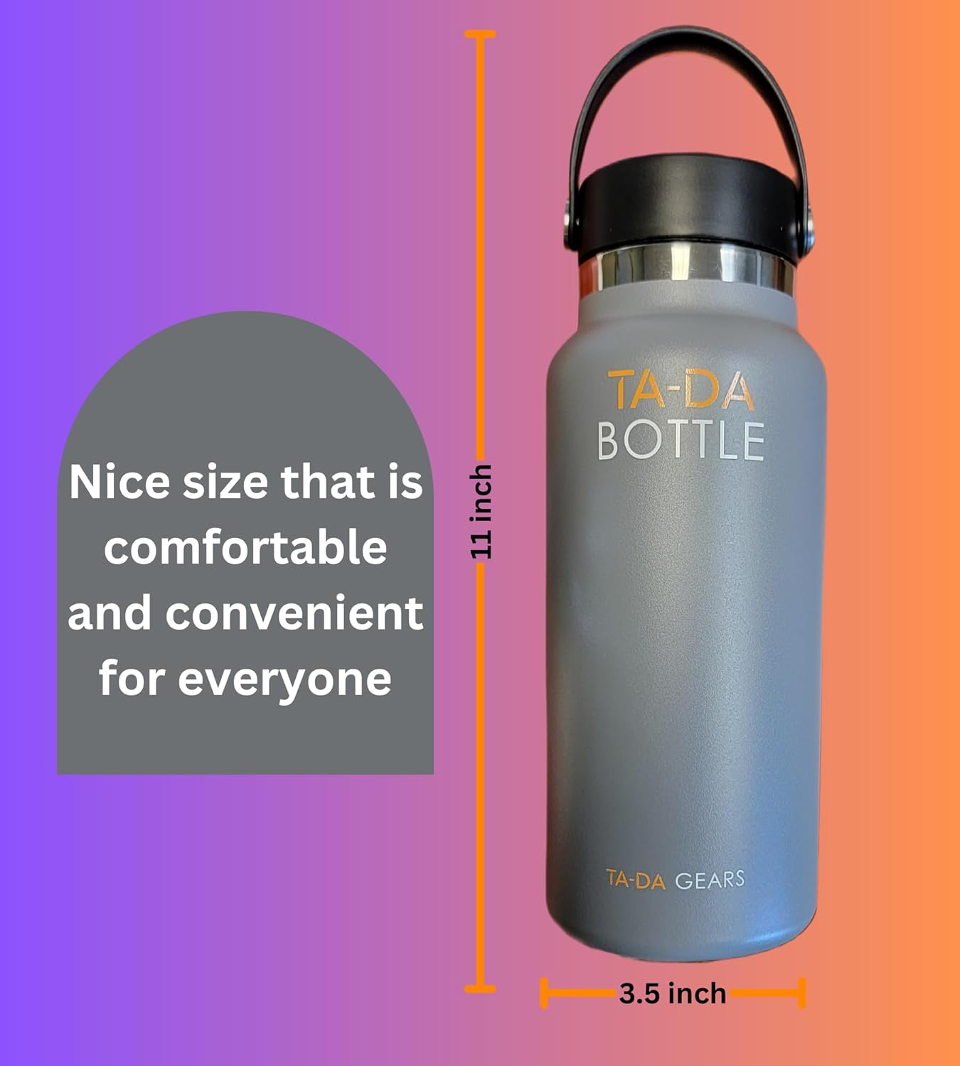 TA-DA Botella, varios tipos (acero inoxidable)