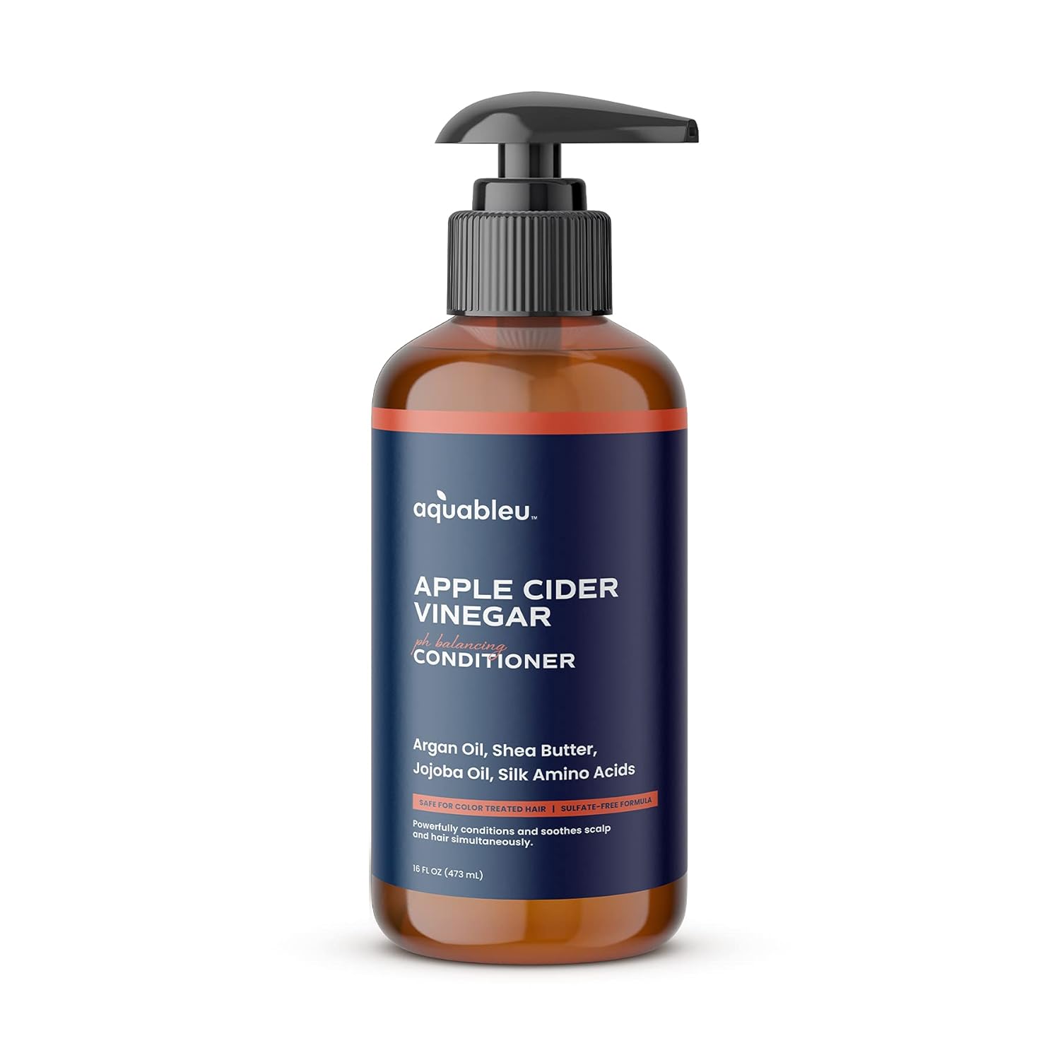 Aquableu Acondicionador natural de vinagre de sidra de manzana, aclarador y reparador, antiencrespamiento y caspa, para la caída del cabello, sin