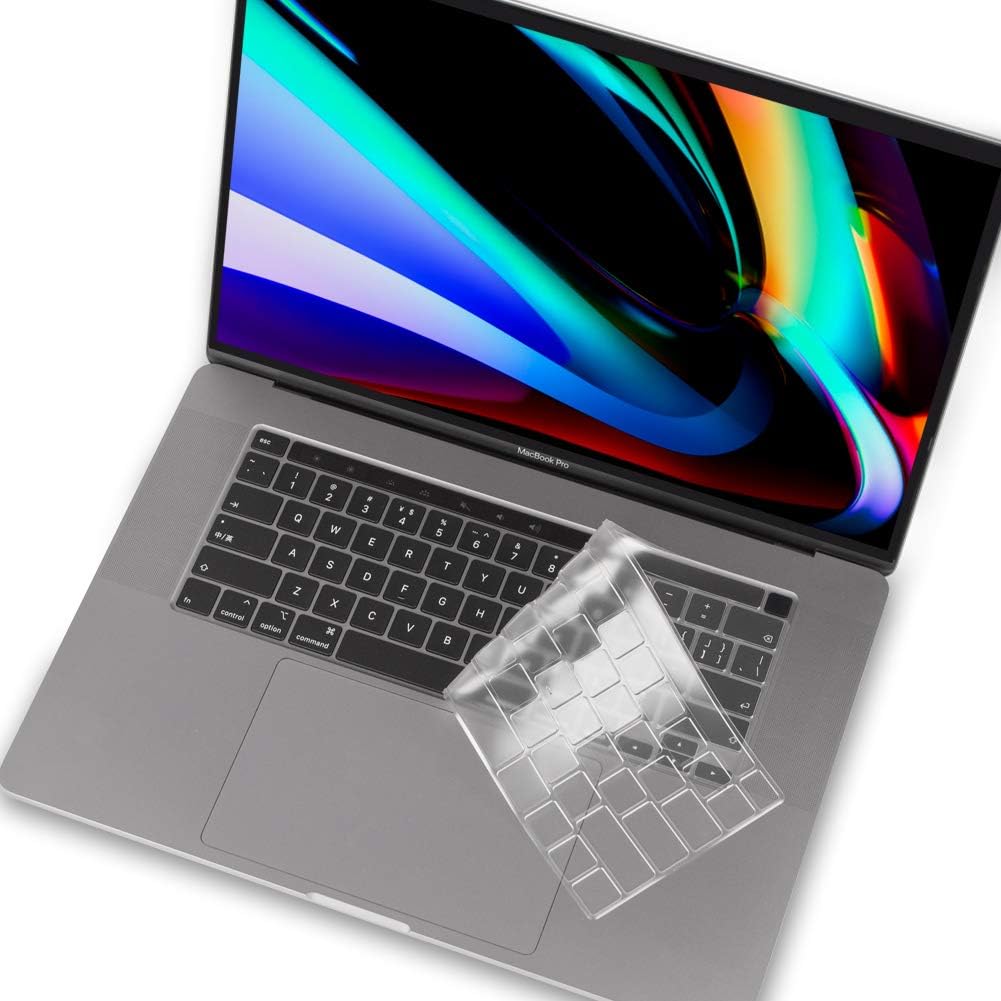 Funda de teclado ultrafina para MacBook Pro de 16 pulgadas con Touch Bar Touch ID A2141 y MacBook Pro 13 pulgadas A2338 A2251 A2289 Protector de