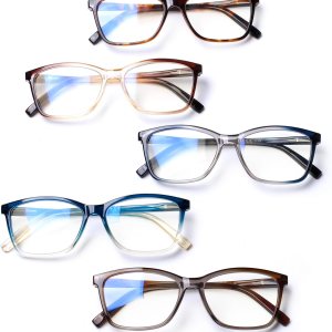 NORPERWIS Gafas de lectura con bisagra de resorte para mujeres y hombres, anteojos cuadrados con bloqueo de luz azul NORPERWIS Gafas de lectura con bisagra de resorte para mujeres y hombres, anteojos cuadrados con bloqueo de luz azul