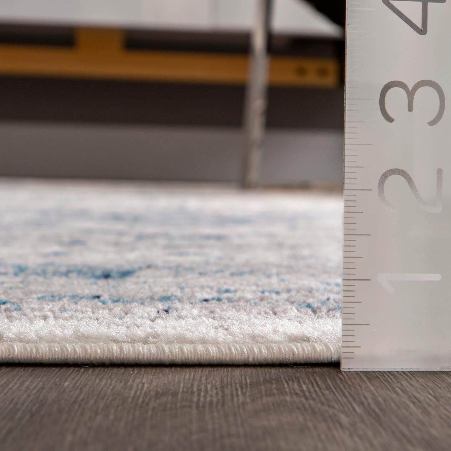 nuLOOM Vintage Anaelle – Alfombra de área, 4 x 6 pies, azul