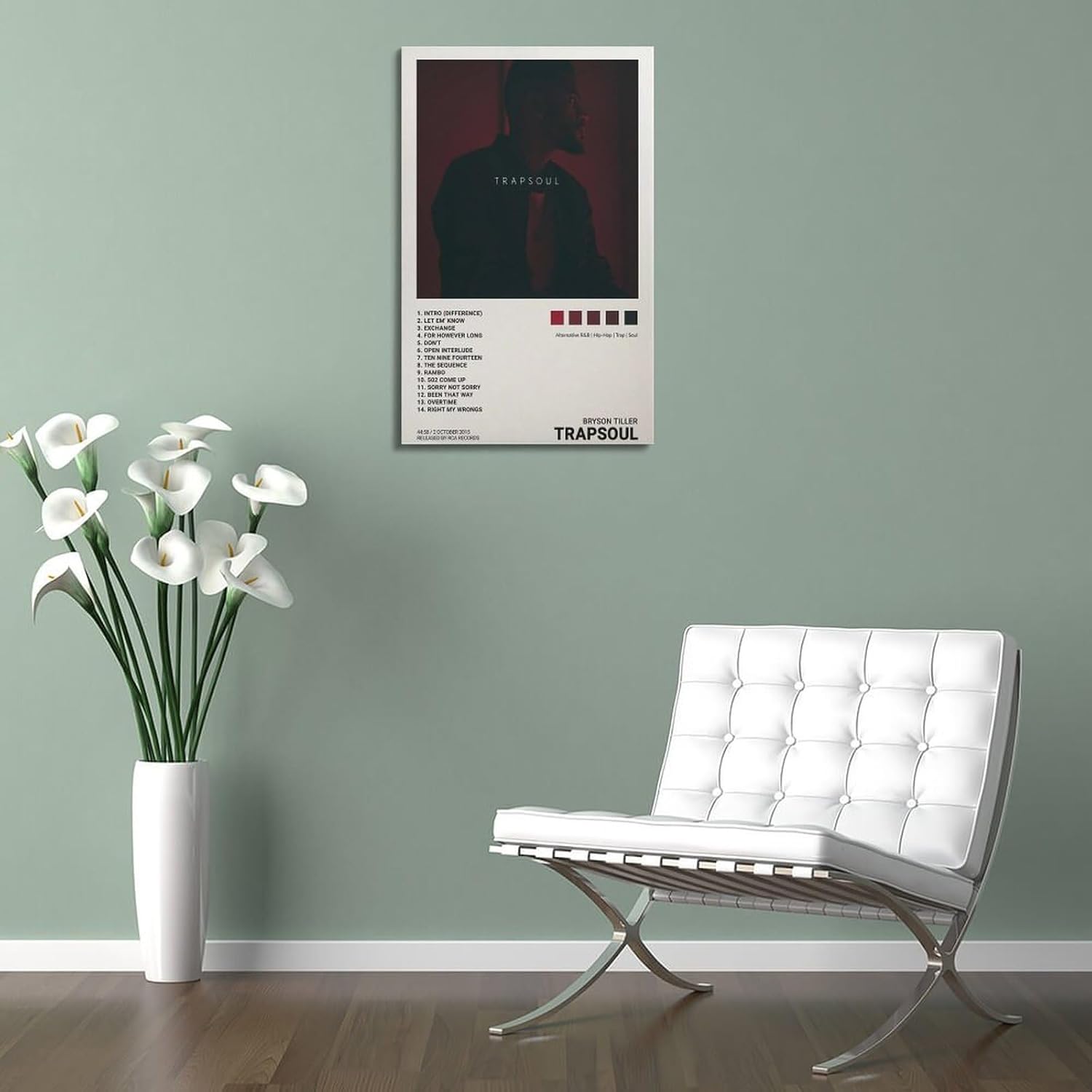 OrdaLi Bryson – Póster de Tiller Trapsoul, portada de álbum de música, póster decorativo de pared, mural adecuado para sala de estar, dormitorio, 08