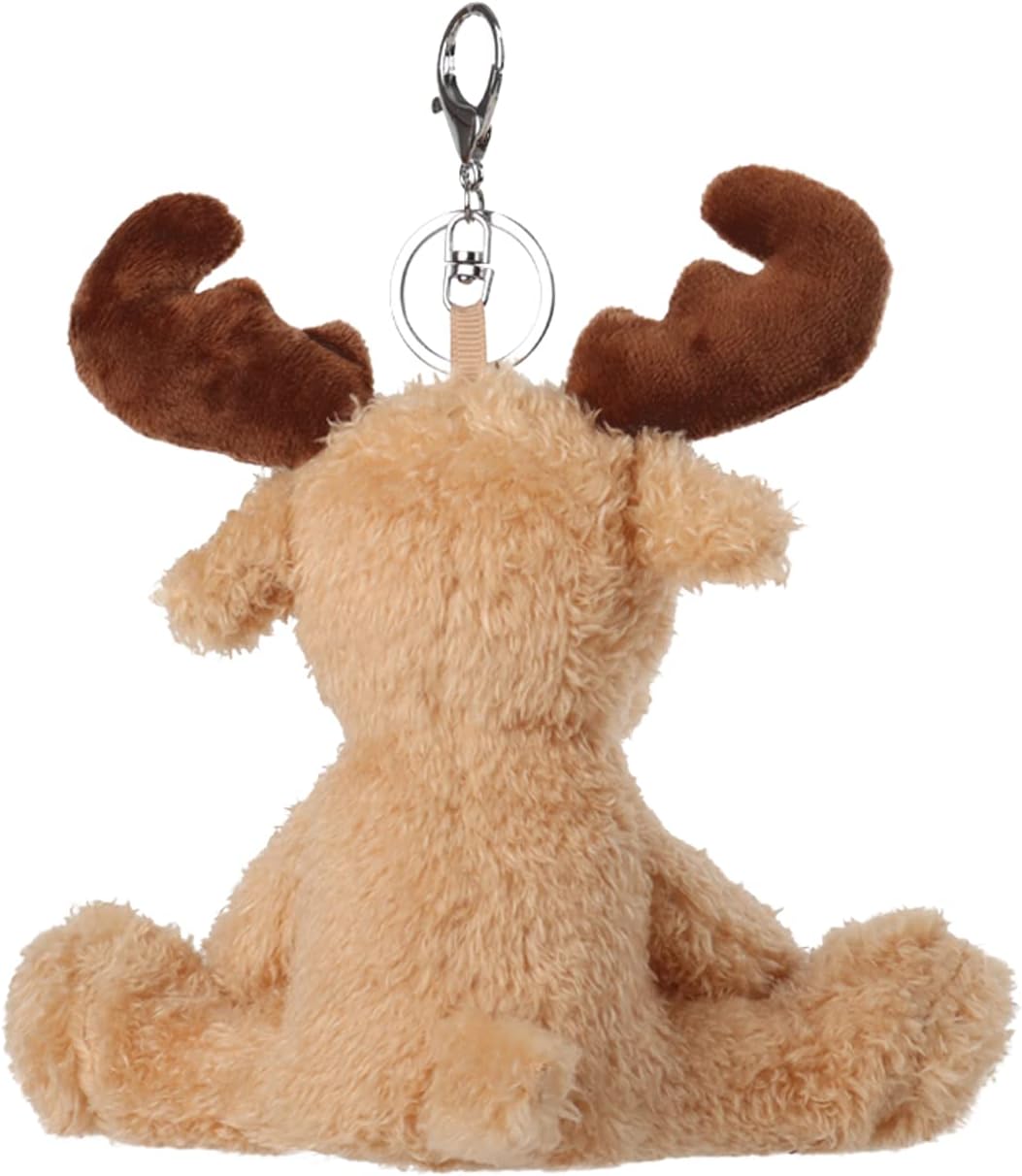 Apricot Lamb Cute Toys – Llavero suave de peluche de reno marrón para bolsa de niños, bolso, mochila y bolso (6 pulgadas), Albaricoque, marrón