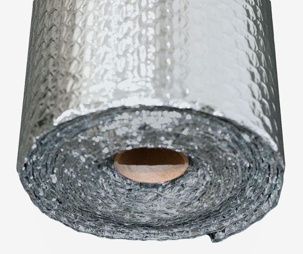 Aislamiento de lámina reflectante de doble burbuja, núcleo de espuma de poliaire, película de barrera radiante, bloqueador de calor, protector de