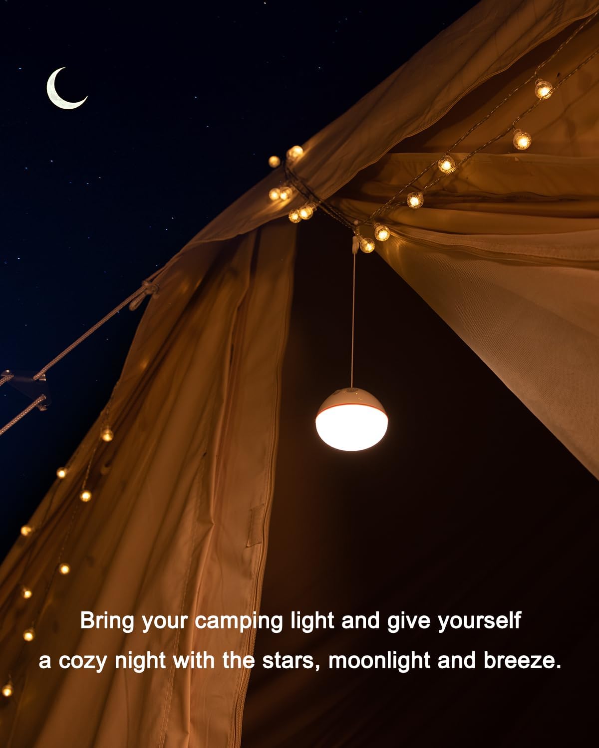 Luz recargable de la tienda,Linterna de camping portátil,Lámpara colgante de la tienda para el camping (2)