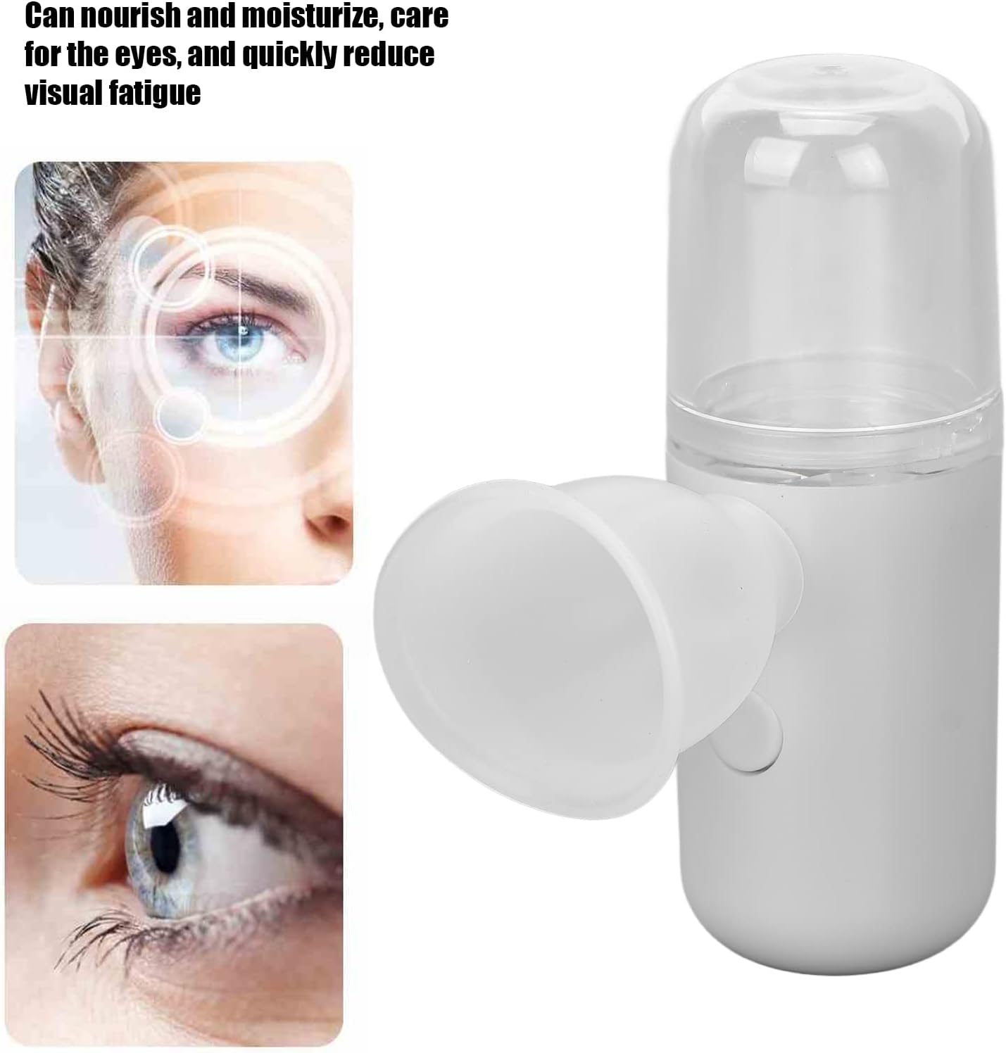 Nano pulverizador facial recargable nano pulverizador mini vapor maquillaje facial cuidado de la piel hidratante, rociador de ojos gafas de sol y