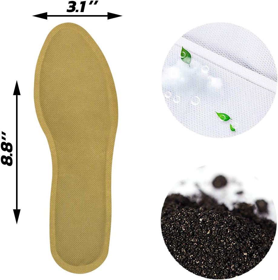 WORLD-BIO Calentadores de pies desechables, 12 pares y calentadores de manos instantáneos de un solo uso, 10 paquetes, calentador activado por aire,