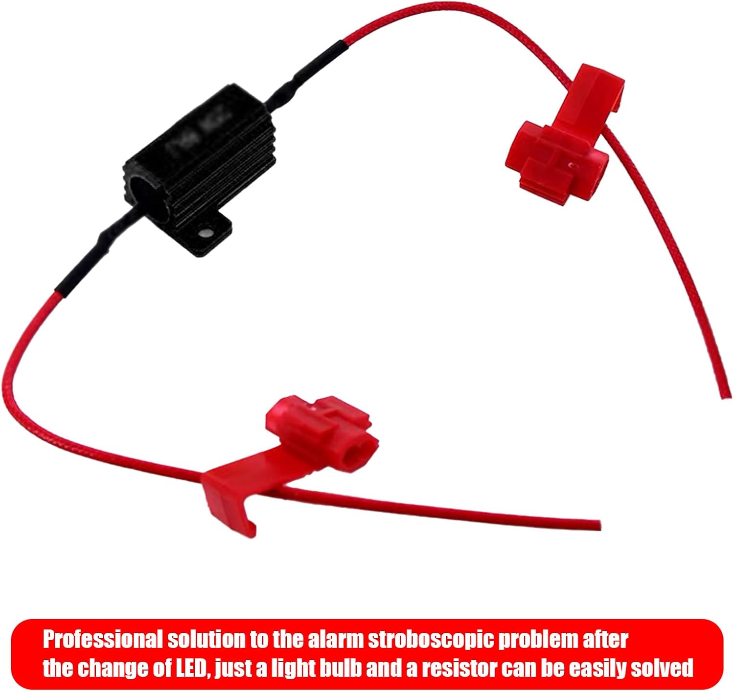 2 resistencias de carga de automóvil, 50 W 6 ohmios, resistentes a prueba de agua de bombillas LED de metal para fijar luces intermitentes