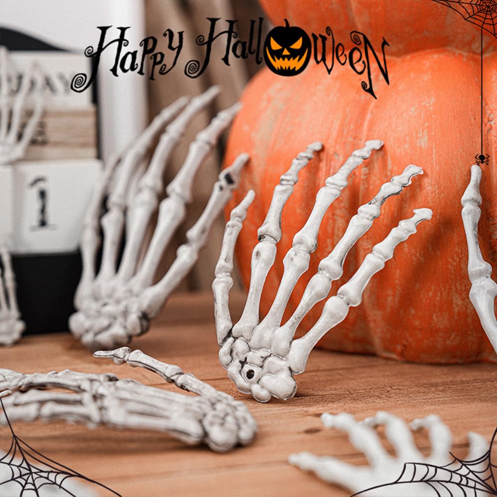 Hallowen – Pinzas para el cabello para mujer, pinzas grandes de garra, fantasma, mano, esqueleto, pasadores para el cabello, accesorios para el
