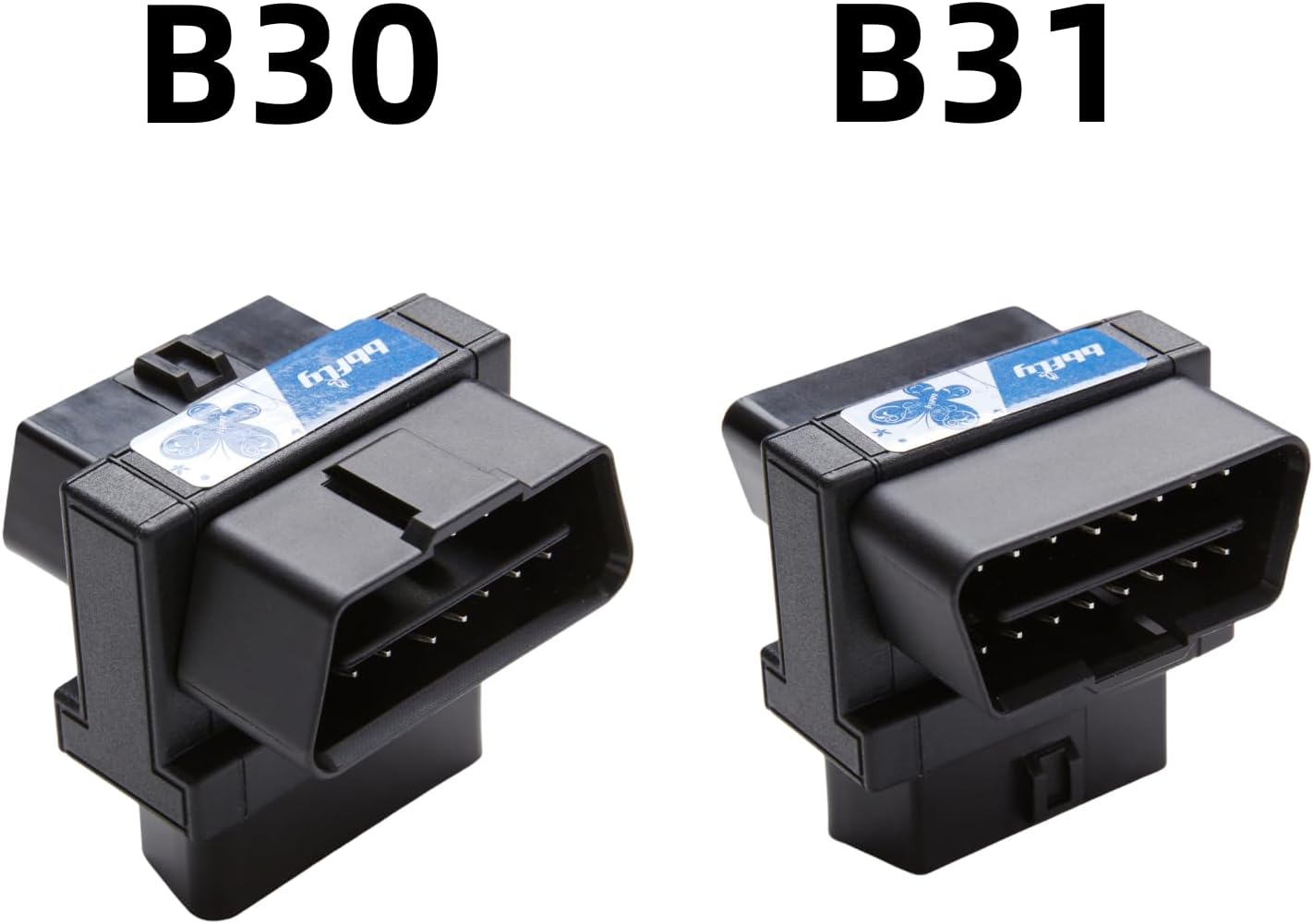 Divisor OBD2, bbfly-B30 Full 16pin OBDII Puerto 1 Divisor macho a 2 Hembras Cable de Extensión 1.6 pulgadas1.6 in (B30 1PACK)