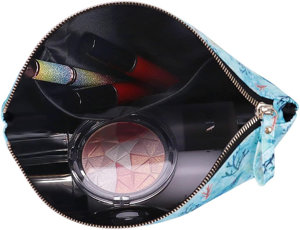 Kamo Bolsas de maquillaje – Bolsa de cosméticos para mujer, bolsa con cremallera, organizador de cosméticos de viaje, bolsas de viaje para artículos