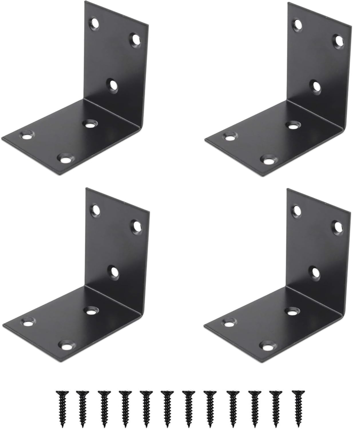 Soporte de esquina de acero inoxidable resistente, soporte de estante en forma de L, soporte de esquina de 90 grados, articulación grande, ángulo