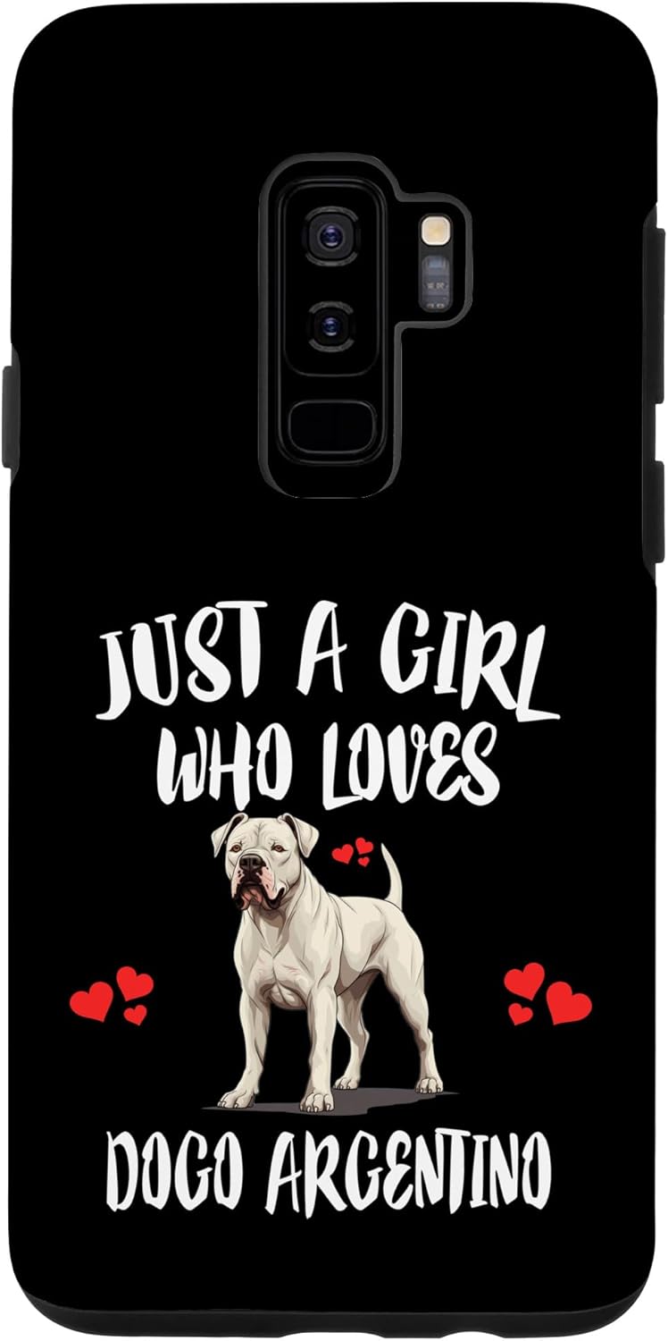 Galaxy S9+ Just A Girl Who Loves Dogo Argentino Dog Case
