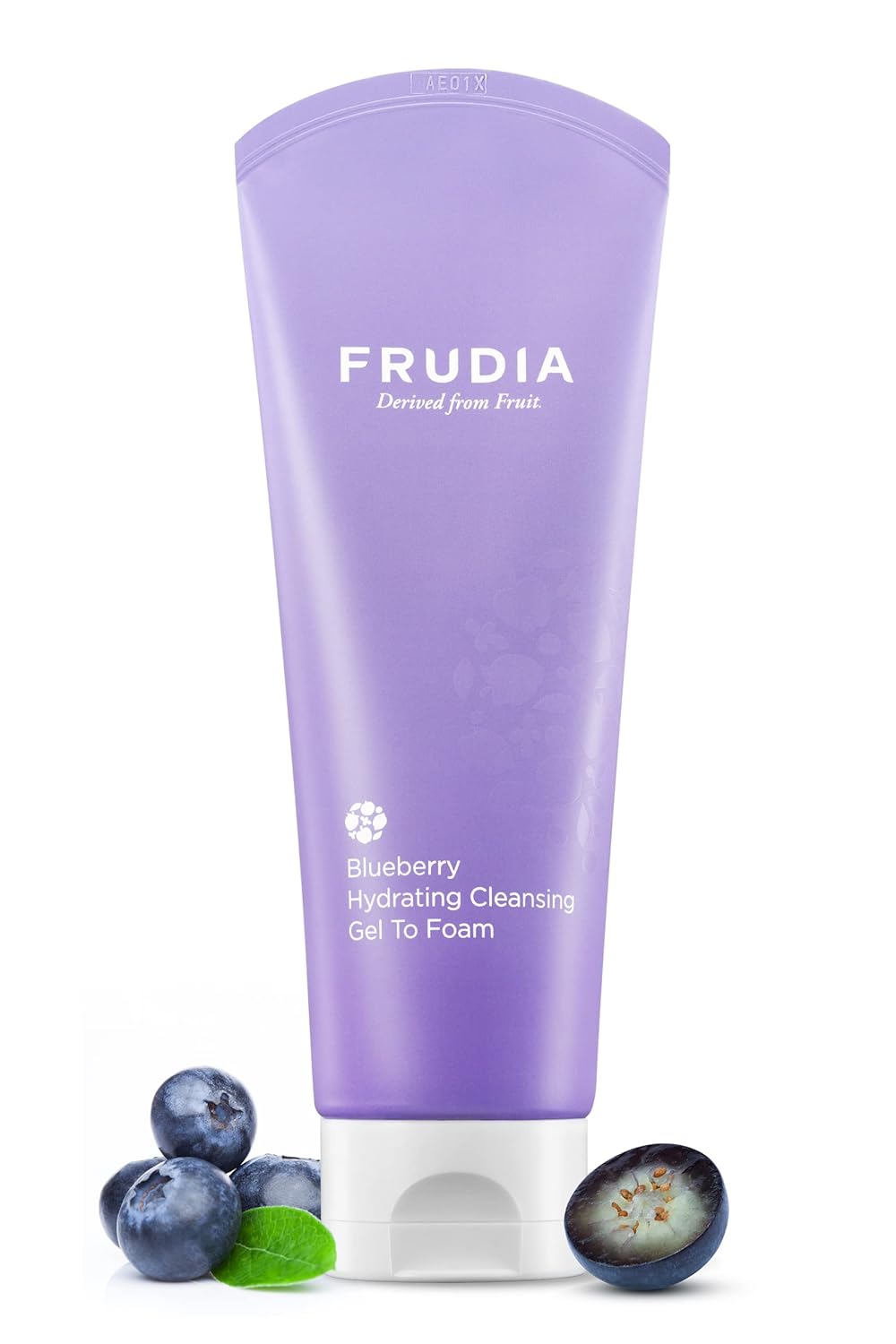 WELCOS FRUDIA Blueberry Gel limpiador hidratante a espuma  Limpiador facial hidratante para hombres y mujeres  Lavado facial para piel seca, piel