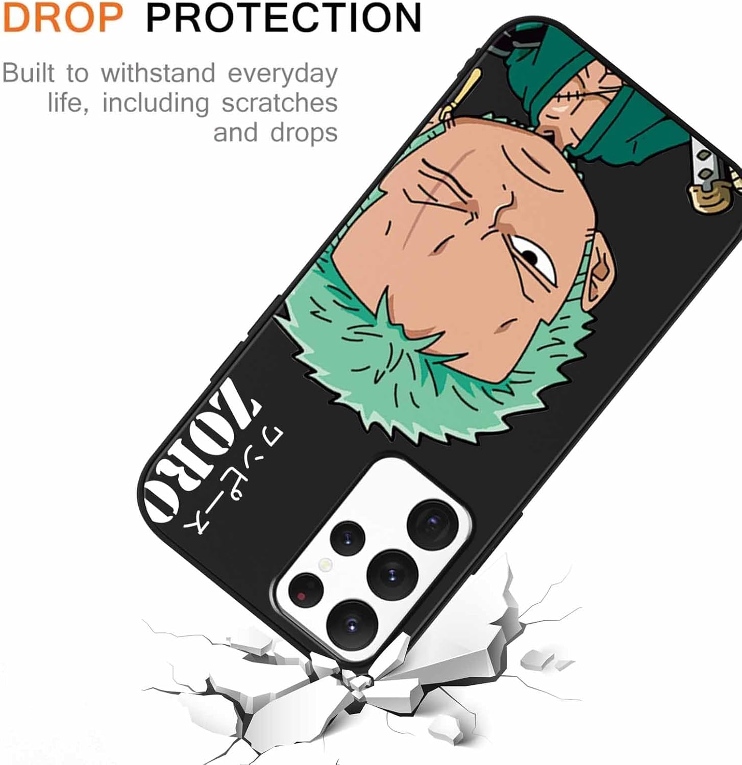 2 fundas de silicona para Samsung Galaxy S22 Ultra 5G de 6.8 pulgadas, con estampado de personajes de dibujos animados de anime para hombres,