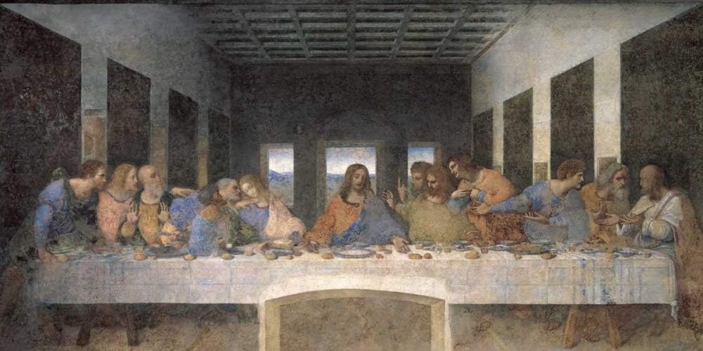 Posterazzi PDXLDV3110SMALL L Ultima Cena Leonardo Da Vinci – Póster impreso, 24 x 12, multicolor