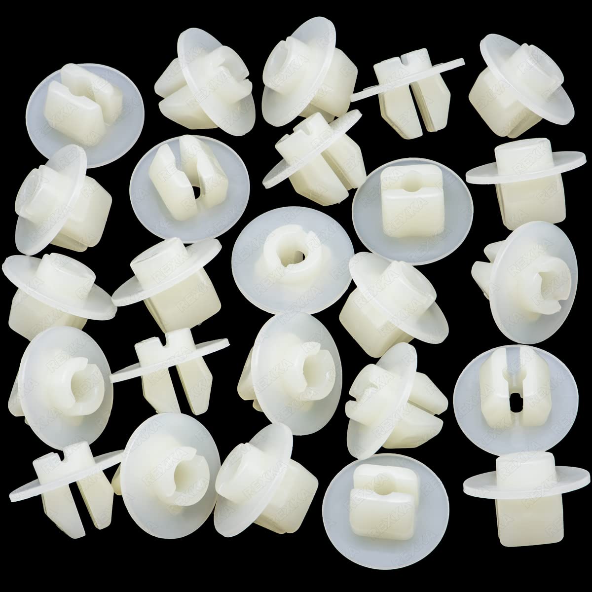 Rexka 25 unids cubierta de parachoques rejilla rejilla faro montaje ojal nylon retención tuerca para Toyota Lexus 90189-05142