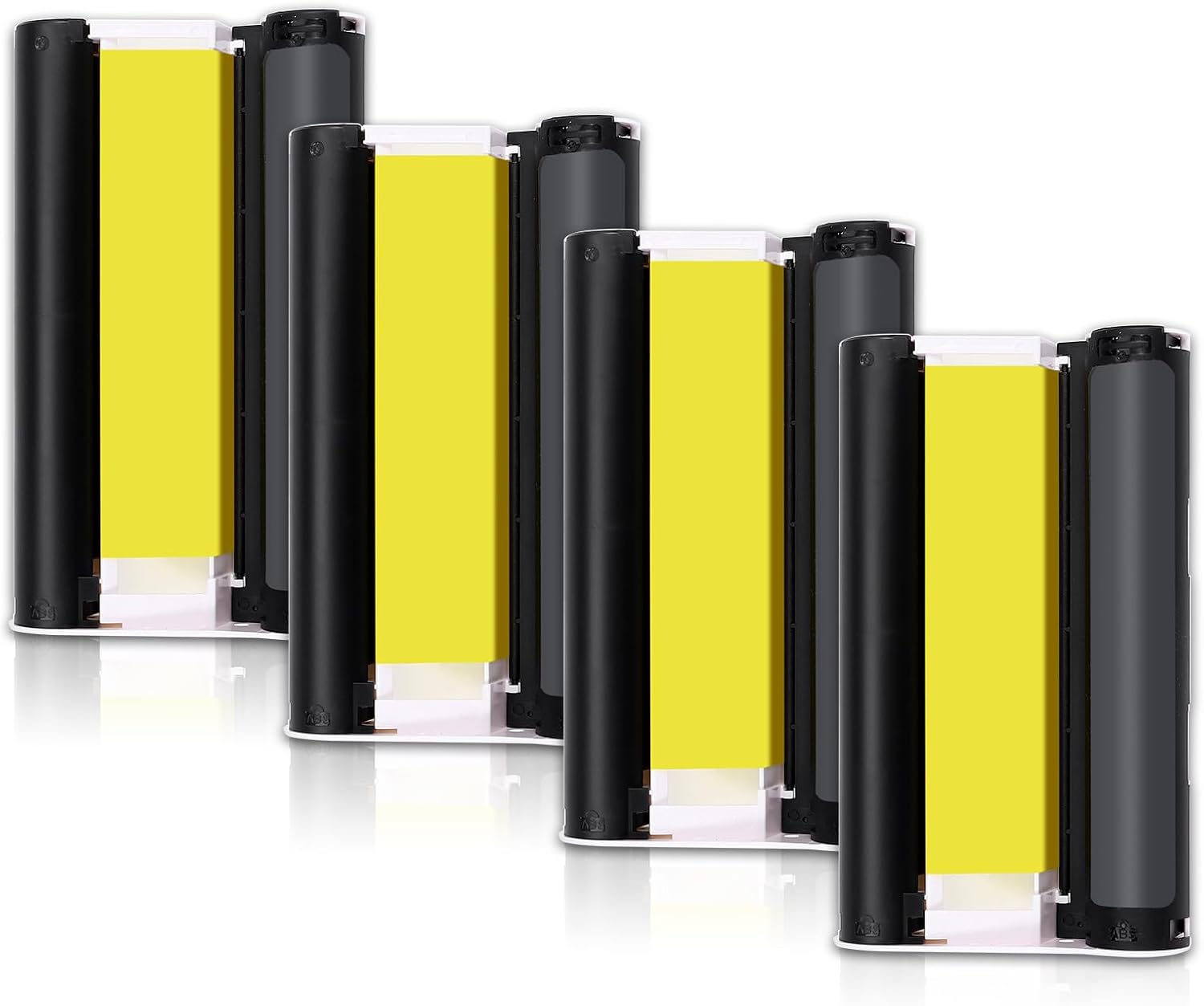 Paquete de 4 cartuchos de tinta de repuesto para Canon Selphy Ink KP-108IN KP108 para Selphy CP1300 CP1500 CP1200 CP1000 CP910 CP900 Impresoras