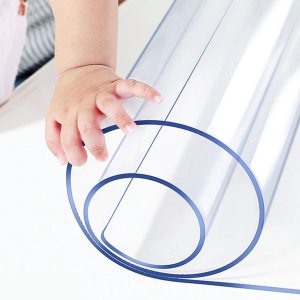 Tapete de plástico transparente para recubrir escritorios de varios tamaños para proteger la superficie de los muebles, de vinilo transparente, Tapete de plástico transparente para recubrir escritorios de varios tamaños para proteger la superficie de los muebles, de vinilo transparente,