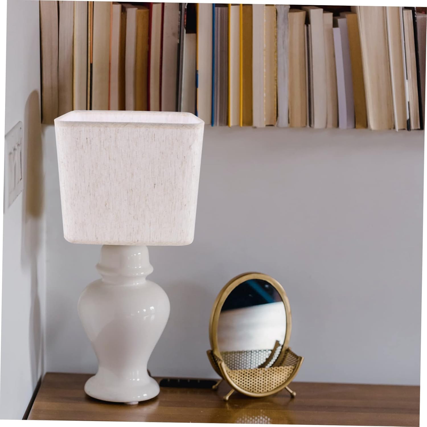 DOITOOL Lámpara de mesa, lámpara colgante, pantalla de mesa, pantalla para lámparas de pie, pantalla de lino, cubierta de luz de mesa, cubierta de