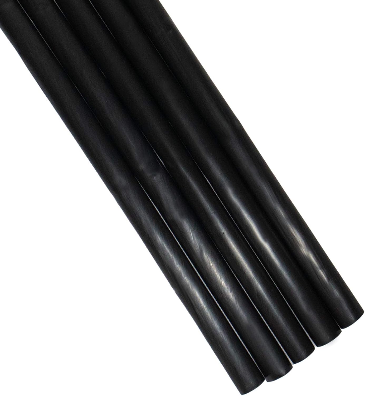 Made in USA Pack of 250 Unwrapped BPA-Free Plastic Smoothie & Boba Drinking Straws (Black – 8.5″ X 0.50″)