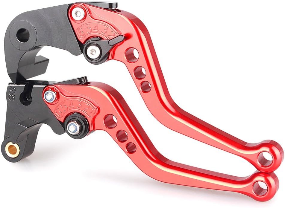 motocicleta corto freno Palanca de embrague para KAWASAKI VERSYS 1000 2015  2016 VulcanS 650 cc 2015  2016 Versys (650CC) 2015  2016, Rojo