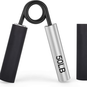 Entrenador de fuerza de agarre, fortalecedor de agarre de mano de metal de 50 libras, ejercitador de antebrazo antideslizante y resistente, agarre Entrenador de fuerza de agarre, fortalecedor de agarre de mano de metal de 50 libras, ejercitador de antebrazo antideslizante y resistente, agarre
