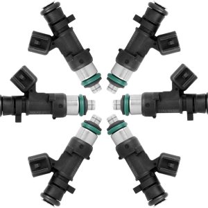 X AUTOHAUX 6 piezas 0280158028 04591986AA inyector de combustible para Dodge Charger 2006-2009 Avenger 2008-2010 para Chrylser 300 Pacifica Sebring X AUTOHAUX 6 piezas 0280158028 04591986AA inyector de combustible para Dodge Charger 2006-2009 Avenger 2008-2010 para Chrylser 300 Pacifica Sebring