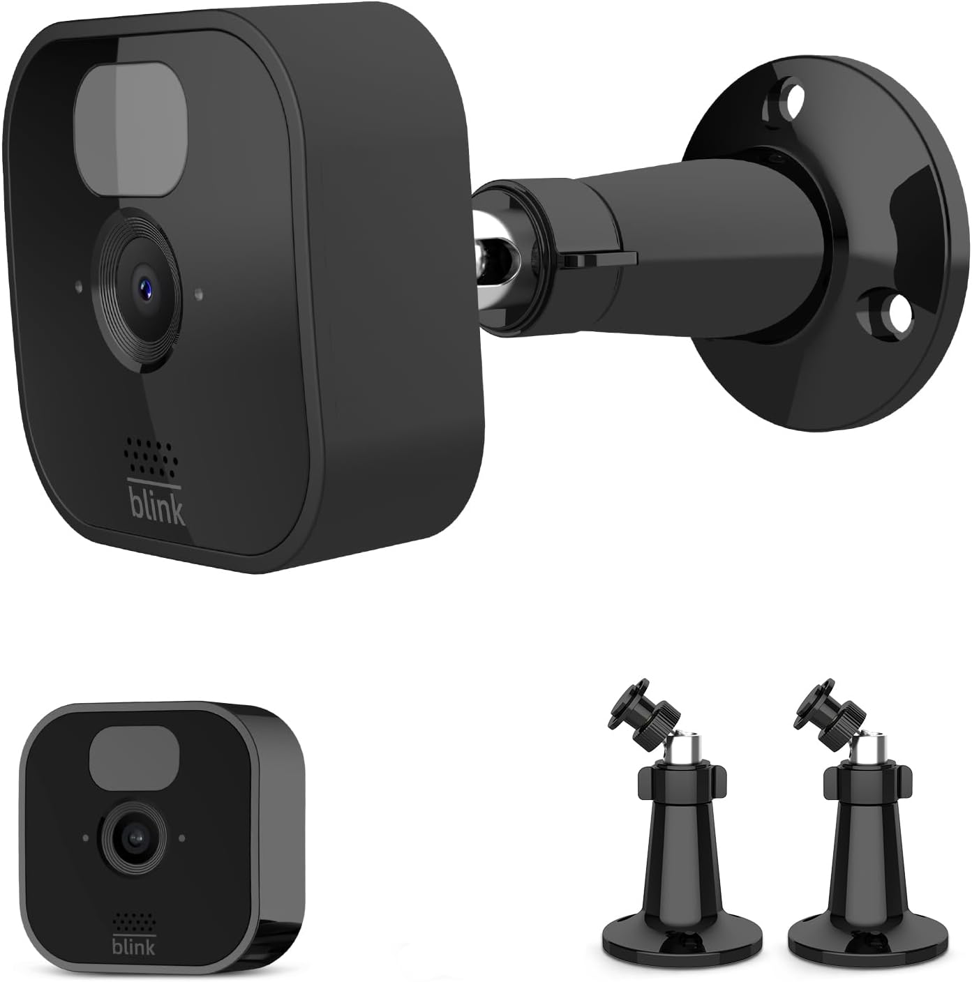 Paquete de 2 soportes para cámara Blink para exteriores, soporte de pared ajustable de 360 grados para interiores y exteriores, para Blink XT, Blink