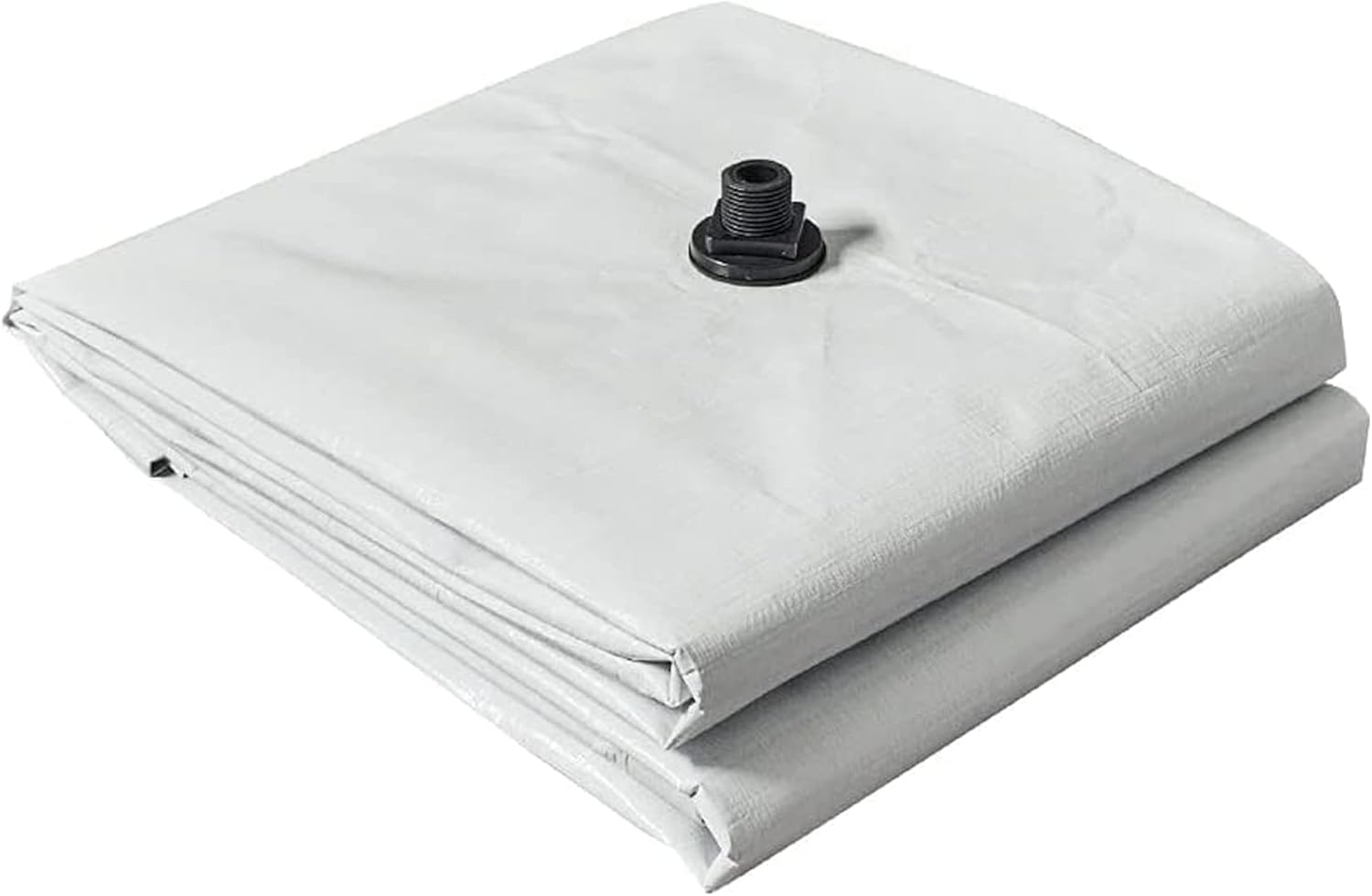 Tarps Now Lona de drenaje de fugas de techo (20 x 20 pies) con brida de drenaje y anillo en D, sellador de techo, desviador de fugas, lona
