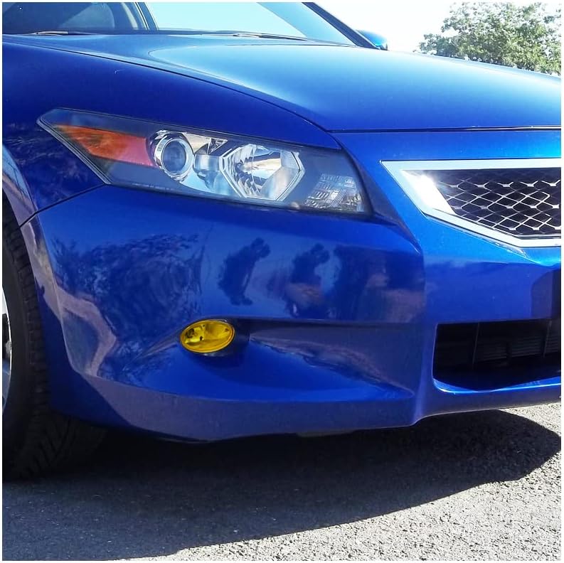 Spec-D Tuning Luces antiniebla de lente amarilla + bombillas H11 + interruptor incluido compatible con Honda Accord 2Dr Coupe 2008-2010 L+R Pair