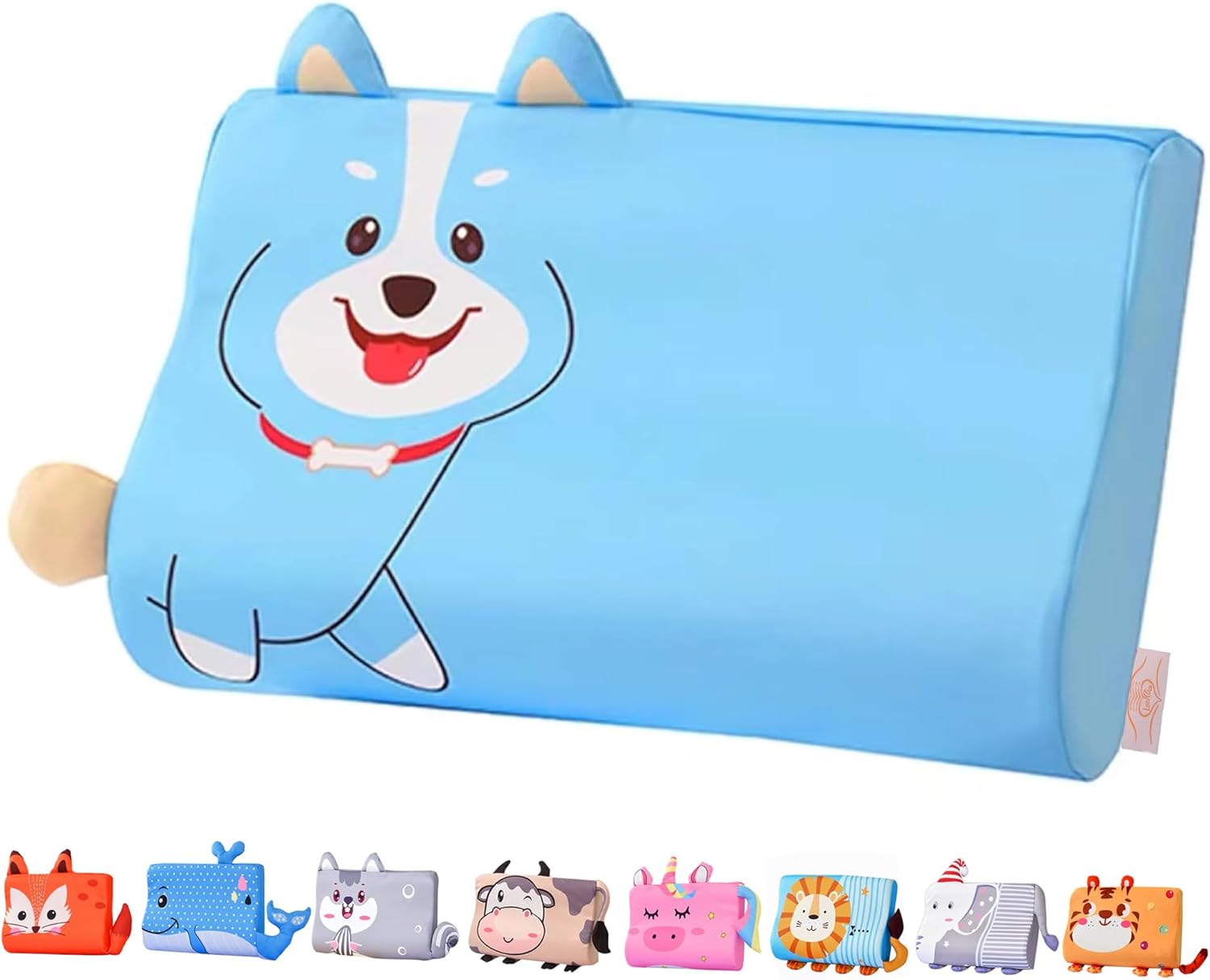 LovXtra, Almohada para niños pequeños para dormir. Almohada suave y pequeña de espuma viscoelástica transpirable para cama infantil. Funda de