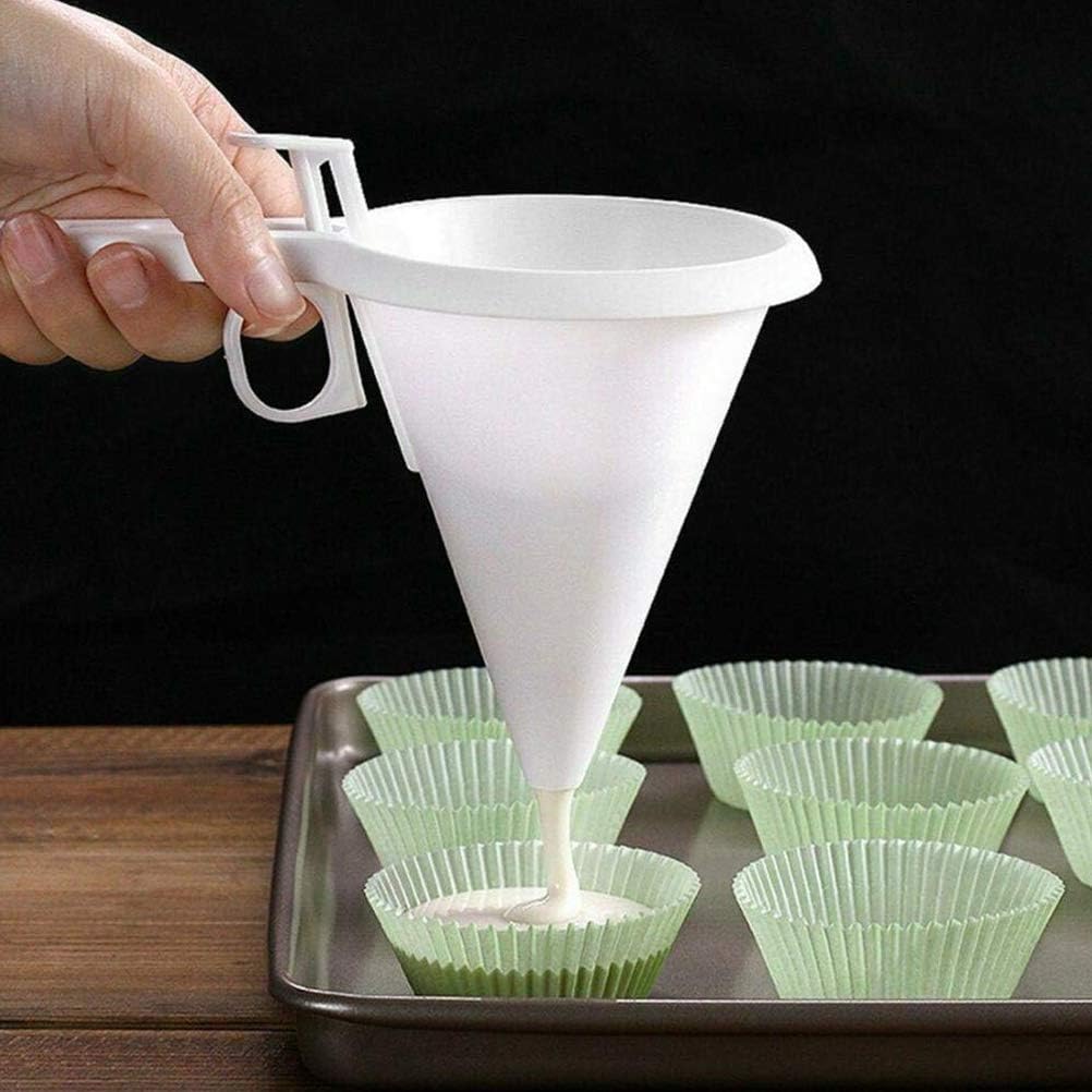 Embudo de chocolate blanco, herramientas especiales para panqueques y artilugios, dispensadores de rebozado, embudo para hornear, pastel, postre,