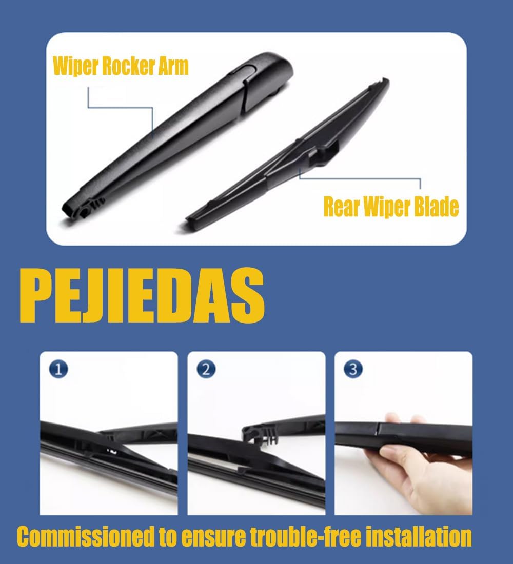 2 limpiaparabrisas trasero de 10 pulgadas de repuesto para Jeep Compass 2016-2019 Toyota RAV4 2013-201710A-OE calidad de fábrica (paquete de 2)