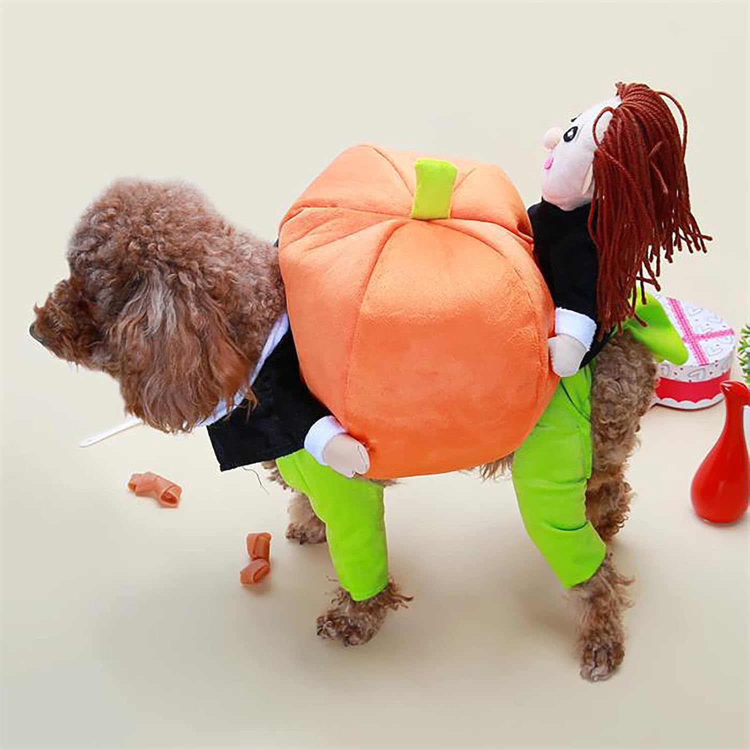 Disfraz de calabaza de Halloween para perro y gato, divertidos disfraces de Halloween para gatos y perros pequeños, disfraz de mascota, perro, gato,