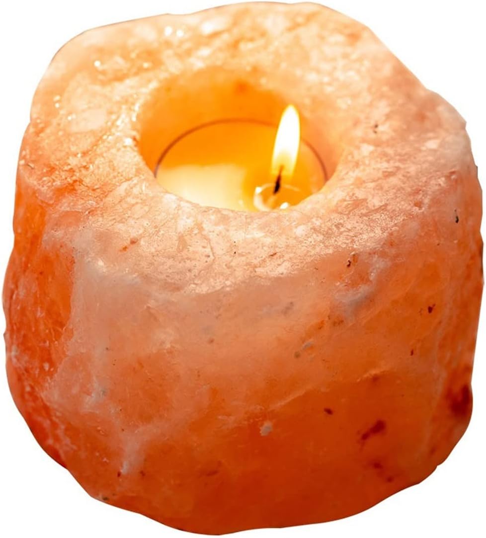 Candlestick Holders Table Center Decoration Fashion Candle Holder Rose Mineral Salt Wax Candlestick Ornament Gift Home Candle Holders