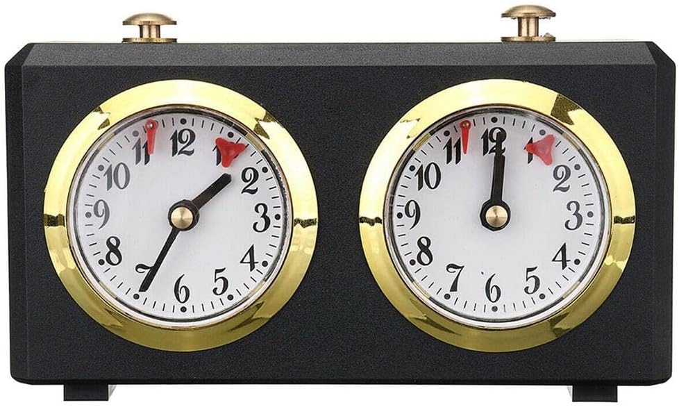 Reloj de ajedrez profesional, temporizador de ajedrez de cuenta regresiva, temporizador de ajedrez analógico de torneo, reloj de ajedrez mecánico de