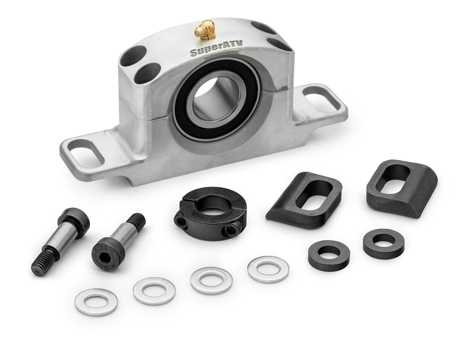 SuperATV Billet Rodamiento de aluminio para Can-Am Maverick Sport (2019+) – Autoalineable y engrasable