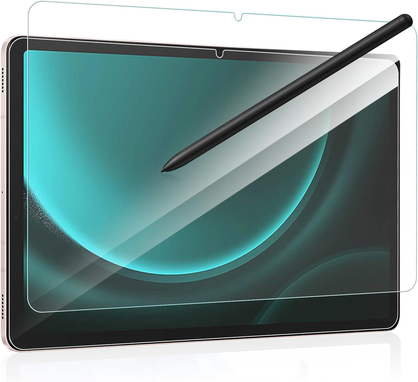 Paquete de 2 protectores de pantalla de vidrio templado de 10.9 pulgadas para Galaxy Tab S9 FE, película de vidrio templado, dureza 9H, compatible