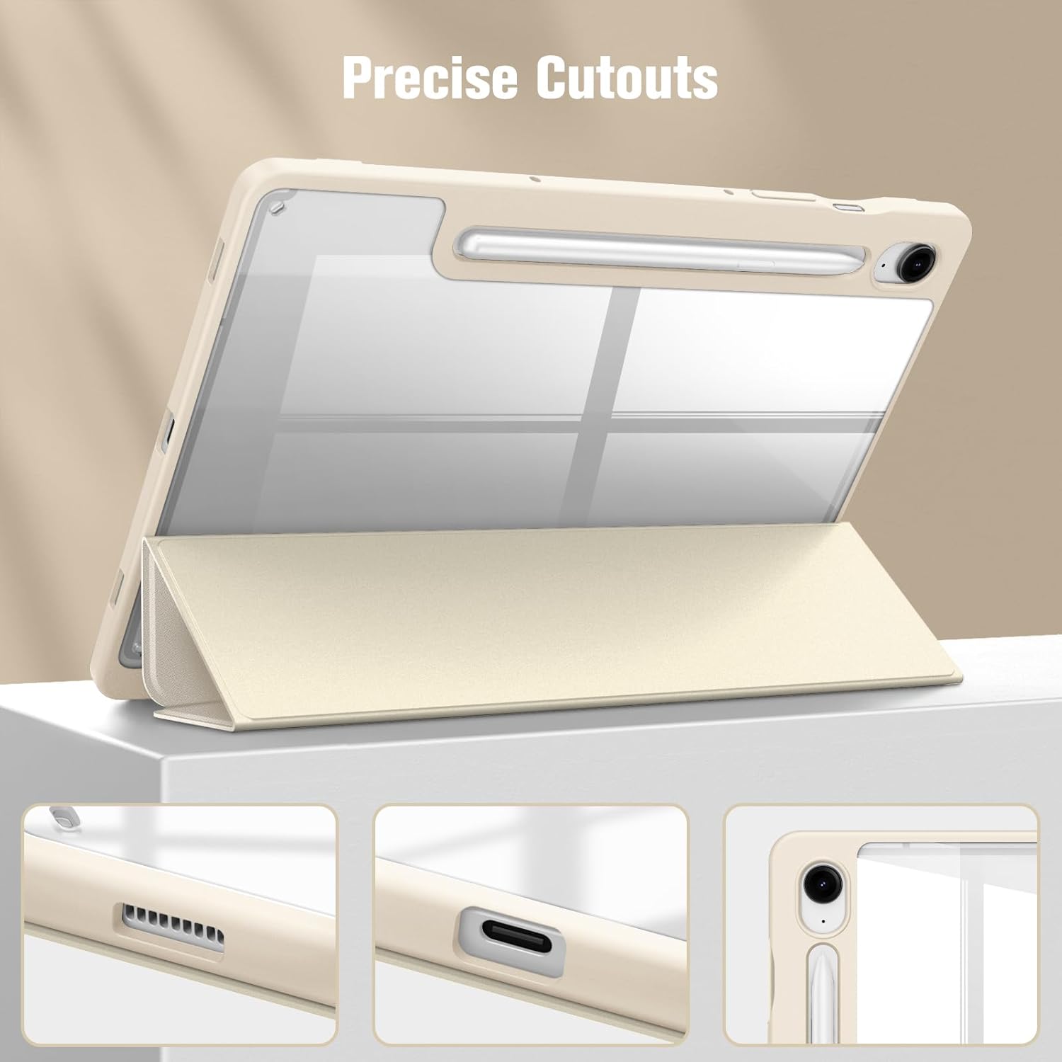 Fintie Funda híbrida delgada para Samsung Galaxy Tab S10 FE S9 FE 5G de 10.9 pulgadasTab S9 de 11 pulgadas con soporte para S Pen y a prueba de