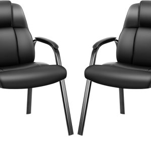 Sweetcrispy Juego de 2 sillas de sala de espera, sillas de oficina para invitados con brazos acolchados para ancianos, área de recepción para el Sweetcrispy Juego de 2 sillas de sala de espera, sillas de oficina para invitados con brazos acolchados para ancianos, área de recepción para el