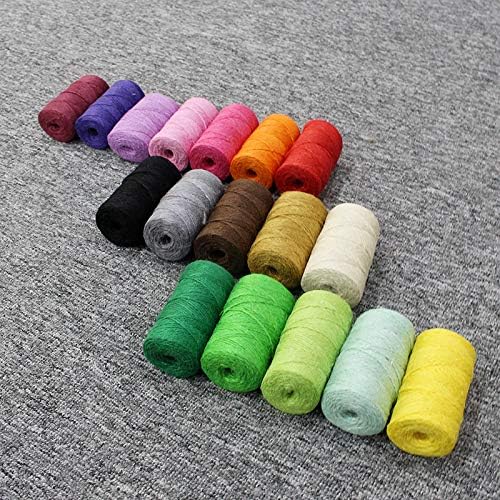 Yeehanddraft – Cordel de yute natural de 164328 pies, cuerda de regalo para manualidades, cuerda de embalaje duradera