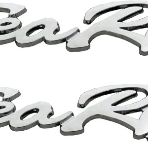 2 piezas de emblema de Sea Ray Searay Script 3D, letras de barco, autoadhesivas, tamaño genuino (cromado) 2 piezas de emblema de Sea Ray Searay Script 3D, letras de barco, autoadhesivas, tamaño genuino (cromado)