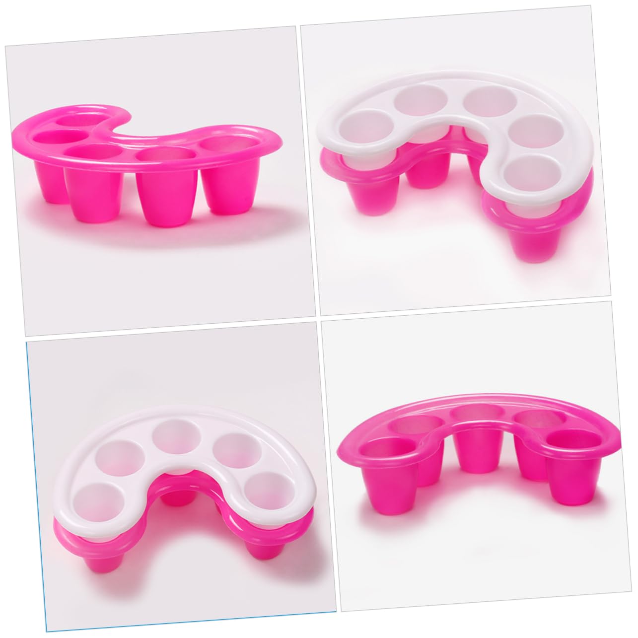 FOMIYES Cuenco de remojo de uñas, 2 unidades, cuenco de remojo de uñas, accesorio de arte de uñas, recipiente para exfoliación, recipiente de remojo