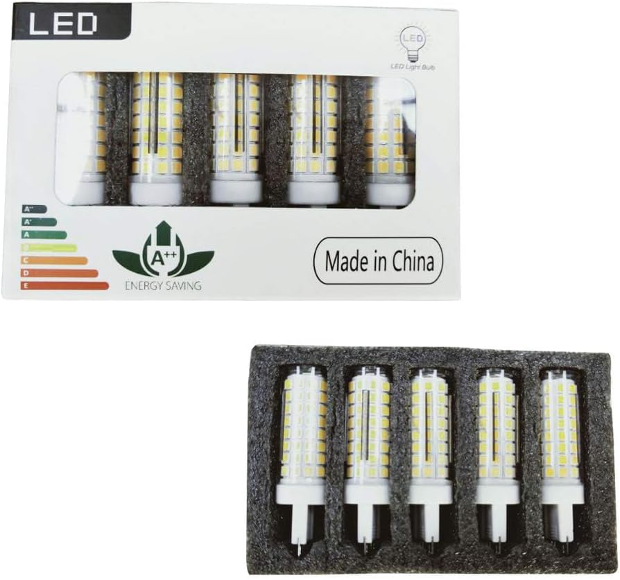 XRZT Bombillas LED G9, color blanco, 6000 K (7 W), 60 W, 75 W, equivalentes a halógenas, T4 750 Lm AC120V G9, bombillas de araña para iluminación