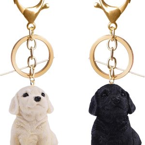 Kingzhuo 2 llaveros de mochila con gancho adorable para cachorros, para niños, niñas, perros, cachorros, regalos de fiesta para perros Kingzhuo 2 llaveros de mochila con gancho adorable para cachorros, para niños, niñas, perros, cachorros, regalos de fiesta para perros